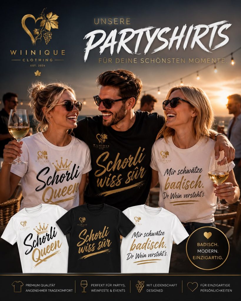 exclusive Partyshirts für Deine badischen Partys